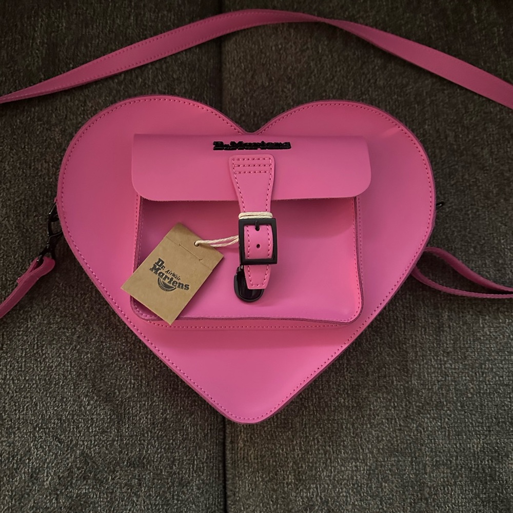 Dr. Martens Pink Heart-Shaped Women's Bag